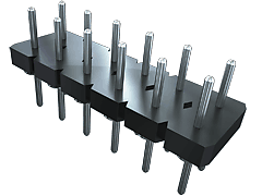 BDL - 2.54 mm Low Profile Double Row, Screw Machine Terminal Strip / Header