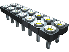 SDL - 2.54 mm Low Profile Double Row Screw Machine Socket Strip 