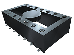 ICF - 2.54 mm Surface Mount Screw Machine DIP Socket 